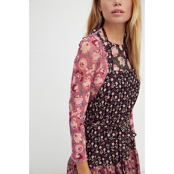 Free People Anna Sui Butterfly Meadows Apron Dress - Picture 2 of 7